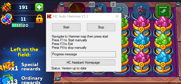 Hustle Castle Bot GUI