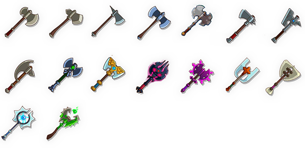 Hustle Castle Tank Weapon Icons (Axe)
