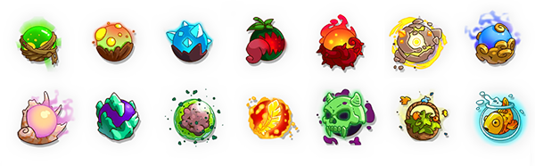Hustle Castle Mage Weapon Icons (Orb)