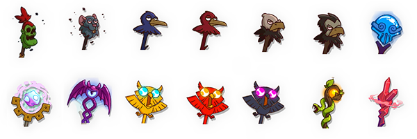 Hustle Castle Mage Weapon Icons (Wand)