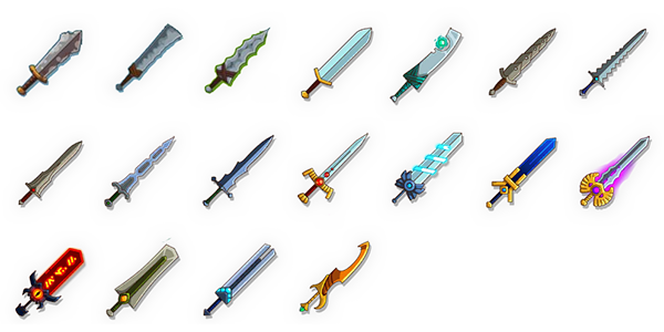 Hustle Castle Tank Weapon Icons (Sword)