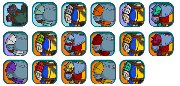Hustle Castle Tank Armour Icons